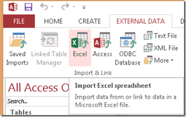 AccessExternalDataExcelImportButton