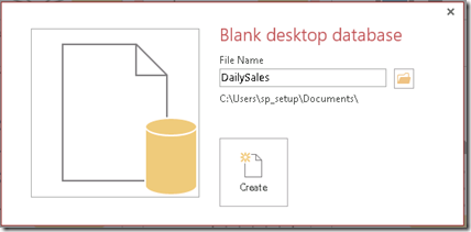 AccessNewBlankDatabase AccessNewBlankDatabase