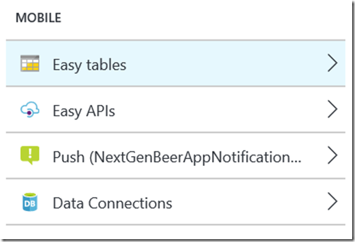 AppServiceEasyTableMenu AppServiceEasyTableMenu