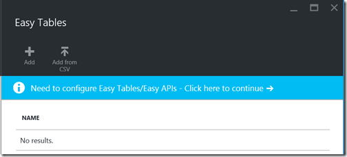 AppServiceEasyTablesPromptToConfigure AppServiceEasyTablesPromptToConfigure