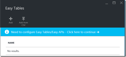 AppServiceEasyTablesPromptToConfigure