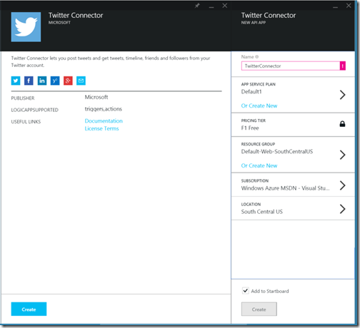 AzureLogicAppNewConnectorTwitterDetails AzureLogicAppNewConnectorTwitterDetails