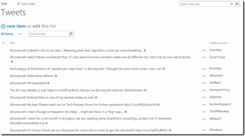 AzureLogicAppTweetList AzureLogicAppTweetList