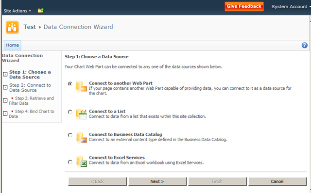 Sharepoint 2010 Chart Web Part Define Filter Parameters