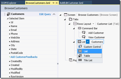 CloudBusinessAppBrowseCustomersListLayoutOptions CloudBusinessAppBrowseCustomersListLayoutOptions