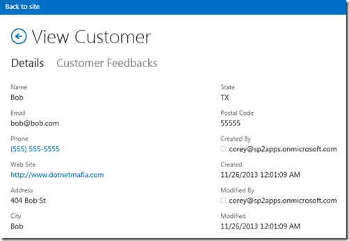 CloudBusinessAppCustomersViewForm CloudBusinessAppCustomersViewForm