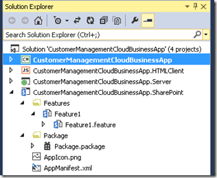 CloudBusinessAppSolutionExplorer