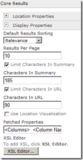 CoreResultsWebPartDisplayProperties CoreResultsWebPartDisplayProperties