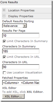 CoreResultsWebPartDisplayProperties