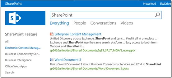 CustomEntityExtractionSearchResultsECM CustomEntityExtractionSearchResultsECM