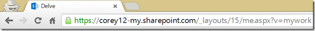 DelveMyWorkUrl DelveMyWorkUrl