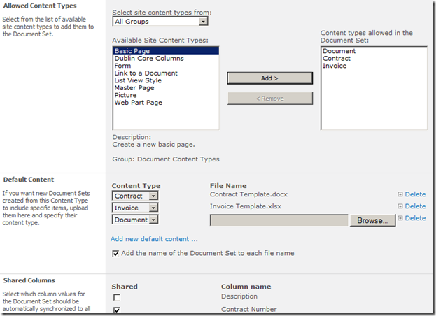 DocumentSetSettings