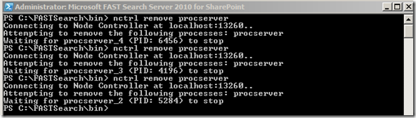 FASTNctrlRemoveProcServer FASTNctrlRemoveProcServer