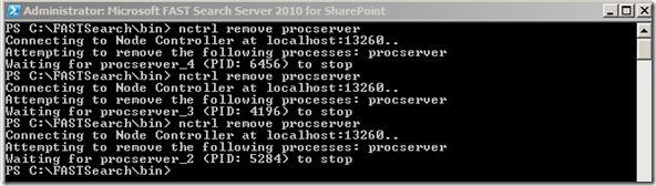 FASTNctrlRemoveProcServer