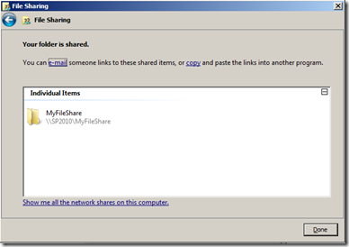 FileShareNewShareComplete FileShareNewShareComplete
