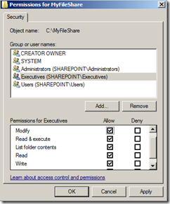 FileShareSecurityTabModifyEdit FileShareSecurityTabModifyEdit