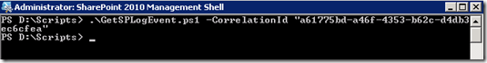 GetSPLogEventPowerShell GetSPLogEventPowerShell