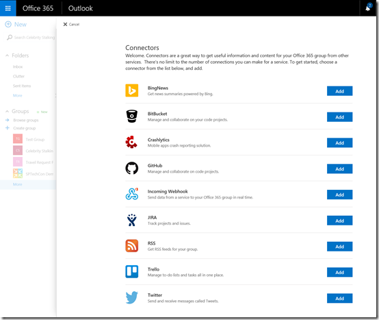 GroupsConnectorList