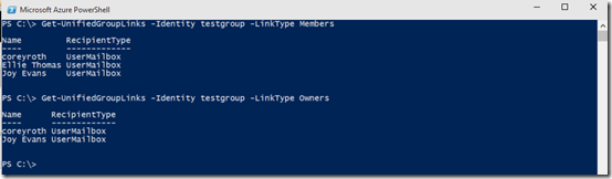 GroupsPowerShellGetUnifiedGroupLinks GroupsPowerShellGetUnifiedGroupLinks