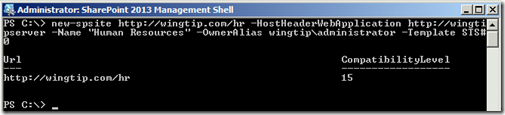 HNSCPowerShellNewSiteCollection HNSCPowerShellNewSiteCollection