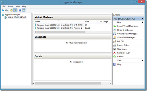 HyperVManager HyperVManager