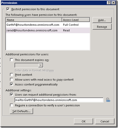 IRMAdvancedPermissions IRMAdvancedPermissions