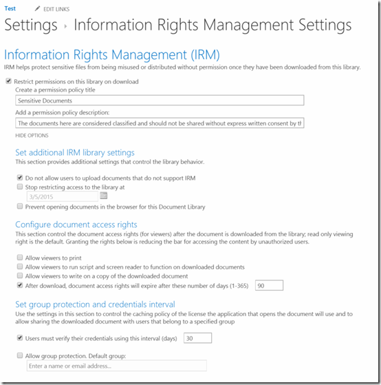 IRMDocumentLibraryAdvancedSettings IRMDocumentLibraryAdvancedSettings