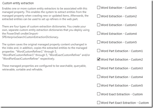 ManagedPropertyCustomEntityExtraction ManagedPropertyCustomEntityExtraction
