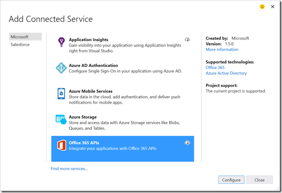 O365VideoConnectedServiceOffice365API O365VideoConnectedServiceOffice365API