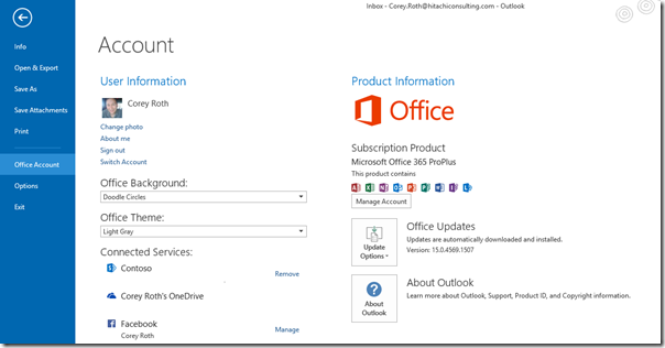 Office365ProPlusOutlookVersionSP1 Office365ProPlusOutlookVersionSP1