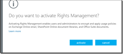 Office365RightsManagementActivate