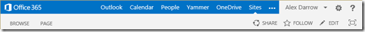Office365SuiteBar Office365SuiteBar