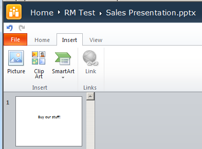 Powerpoint Online on How To  Enable Clip Art With Powerpoint Web App Sp1   Corey Roth  Mvp