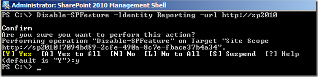 PowerShellDisableSPFeatureWithConfirmation PowerShellDisableSPFeatureWithConfirmation