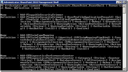 PowerShellGetCommandList