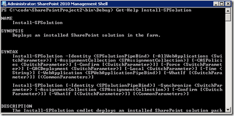 PowerShellGetHelpInstallSolution