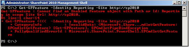 PowerShellGetSPFeatureSiteSpecificNotEnabled PowerShellGetSPFeatureSiteSpecificNotEnabled