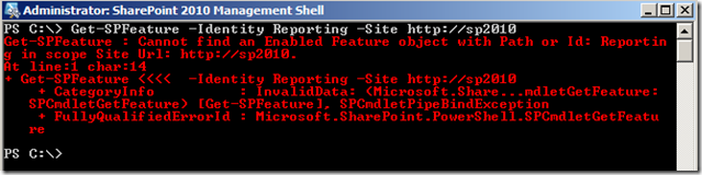 PowerShellGetSPFeatureSiteSpecificNotEnabled