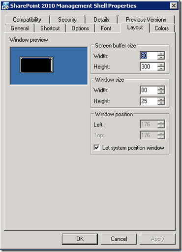 PowerShellSharePointDefault PowerShellSharePointDefault