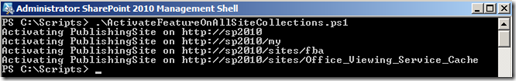 PowerShellSiteCollectionFeatureActivate PowerShellSiteCollectionFeatureActivate