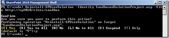PowerShellUninstallSPUserSolution