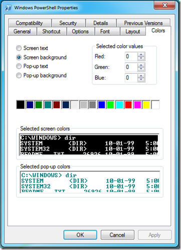 PowerShellWindows7ColorsModified PowerShellWindows7ColorsModified