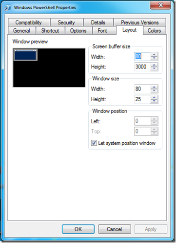 PowerShellWindows7LayoutModified PowerShellWindows7LayoutModified
