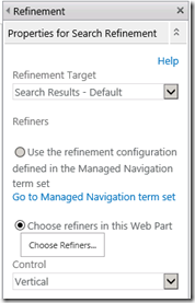 RefinementWebPartProperties RefinementWebPartProperties