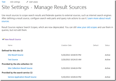 ResultSources ResultSources