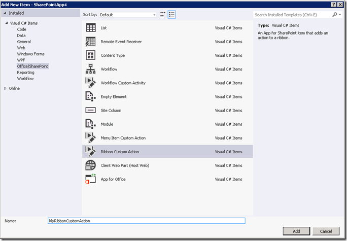 RibbonCustomActionSPI RibbonCustomActionSPI