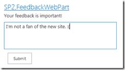 SP2.Feedback.WebPartOnly SP2.Feedback.WebPartOnly