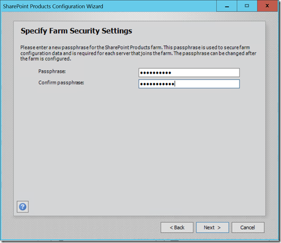 SP2016P1ConfigPassphrase