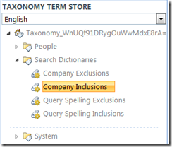SPOPTermStoreSearchDictionaries