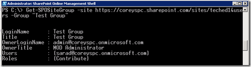 SPOPowerShellGetSPOSiteGroupByName SPOPowerShellGetSPOSiteGroupByName